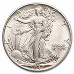1942-D Walking Liberty Half Dollar 20-Coin Roll BU